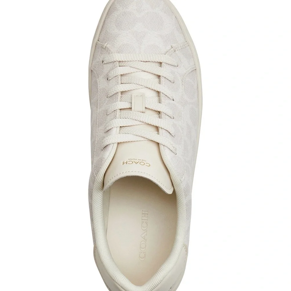 Coach Cream Low-Top Sneakers - Picture 6 of 7